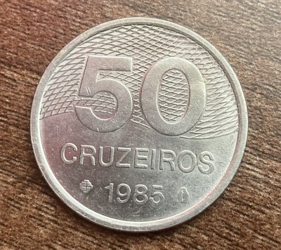 C50 - Moneda foarte veche - Brazilia - 50 centavos - 1985 foto