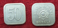 Moneda - Jeton vechi perioada regala 1930 STEAUA ROMANA SCHELA valoare 50 Lei foto