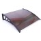 Copertina usa, 120x80 cm, accesorii montaj, protectie UV, policarbonat, maro