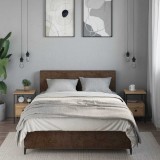 VidaXL Noptiere, 2 buc., stejar artizanal, 34x36x50 cm, lemn prelucrat