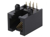 Soclu RJ12 6P6C THT &icirc;n Unghi Cat5