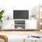 Comoda TV, alb, 150x30x50 cm, lemn compozit