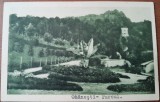 Carte postala, parcul din Olanesti, 1939