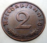 2.877 GERMANIA 2 REICHSPFENNIG 1938 E, Europa, Bronz