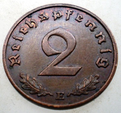 2.877 GERMANIA 2 REICHSPFENNIG 1938 E foto