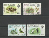 British Indian Ocean Territory BIOT MNH 1971 - pasari flora natura fauna