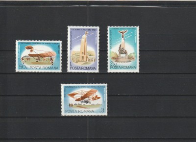 ROMANIA 1982 LP 1061 CENTENARUL NASTERII LUI AUREL VLAICU SERIE MNH NESTAMP foto