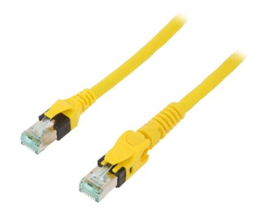 Patch cord S/FTP Cat 6a Cu Galben 2m foto