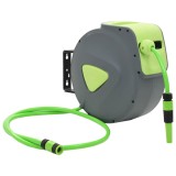VidaXL Tambur furtun retractabil automat cu montaj pe perete 20 + 2 m