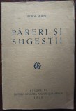 Cumpara ieftin GEORGE MURNU - PARERI SI SUGESTII (DESCATUSARE) [1928 / DEDICATIE PT H. METAXA]