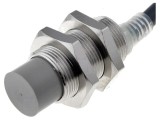 Senzor inductiv OMRON 0-10mm 20-264VAC cu 2 cabluri NO IP67 M18