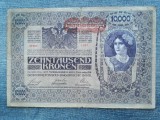 10000 Kronen 1918 Austria cu supratipar / 10.000 / Seria 47964