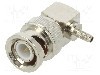 Conector BNC, 50&Omega;, tata, aurit, ADAM TECH - RF1-26-T-02-50