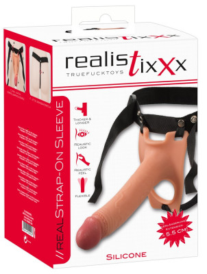 Strapon Barbati - Prelungitor Penis Silicon Realistixxx Deluxe [ + 5,5 cm] foto