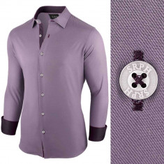 Camasa pentru barbati violet regular fit casual Business Class Ultra foto