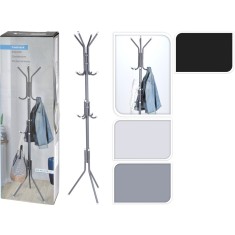 Cuier metalic vertical cu 12 agatatori, 175 cm, design modern si stabil
