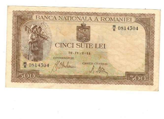 Romania 1941, 2 aprilie - 500 lei, circulata