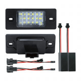 Lampi numar LED VW Tiguan I (5N), Golf, Passat, Bora, Touareg set 2 bucati