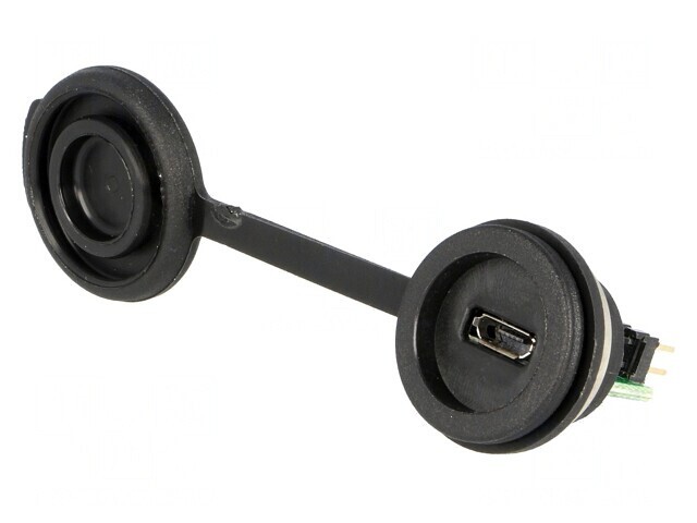 Conector USB B Micro pentru Montare pe Panou IP65