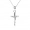 Lan? ?i pandantiv cu Iisus pe cruce - colier realizat din argint 925