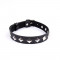 Colier Choker cu Inel Piele Pu si Tinte Negru Universala BDSM Bondage Gotic