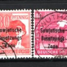 GERMANIA (ZONA SOVIETICA) 1948 – PERSONALITATI, STAMPILATE, SUPRATIPAR, F131