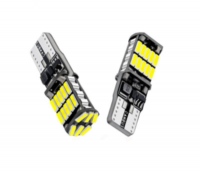 Set 2 LED T10 W5W cu canbus (fara eroare) Growpal 16 SMD technology alb pur foto