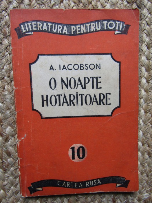 A. Iacobson - O noapte hotaratoare