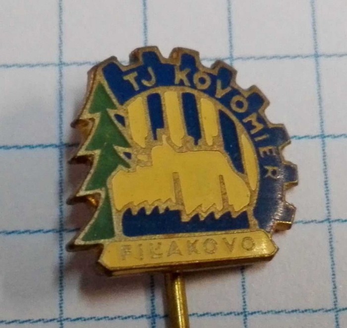Insigna club fotbal TJ Kovomier Filakovo, Cehoslovacia Insigna club fotbal TJ Kovomier Filakovo, Cehoslovacia