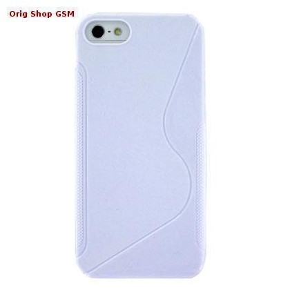 Husa Silicon S-line Apple iPhone 5 / 5S Alb