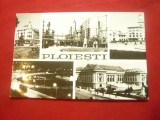 Ilustrata Ploiesti cu 5 vederi circulat 1969