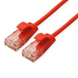Cablu de retea RJ45 MYCON Slim UTP Cat.6A LSOH 15m Rosu, CON3919