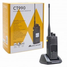 Aproape nou: Statie radio VHF/UHF portabila Midland CT990 dual band, 136-174Mhz - 4 foto