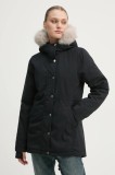 Hollister Co. geaca femei, culoarea negru, de iarna, KI344-4503