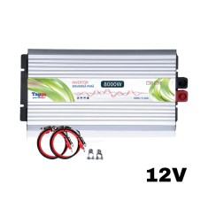 Invertor 8000W 12V &ndash; 220 V auto si panouri solare SINUS PUR, unda pura rulota, casa, cabana