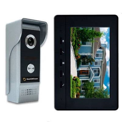Videointerfon Smart cu Fir si Monitor, Infrarosu, Night Vision, Comunicare Bidirectionala foto