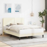 vidaXL Cadru de pat Crem 120 x 190 cm Țesătură din corduroy 42027722