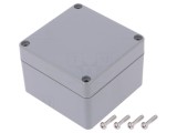 Carcasă universală ABS gri &icirc;nchis IP67 80mm x 82mm x 55mm