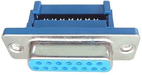 Conector DB15, mama, sertizare, pe cablu - 124017