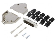 Conector D-Sub 25 PIN Tată Drept Cu Șurub Pe Cablu