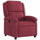 Fotoliu rabatabil, rosu vin, material textil