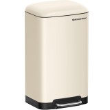 Cos de gunoi de bucatarie Songmics 30L cu pedala, soft close, bej