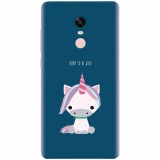 Husa silicon pentru Xiaomi Redmi Note 5A Prime, Horn To Be Wild Cute Unicorn