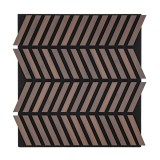 Panou Acustic Perete Leziter Deco XII 60x60cm Aspect Nuc MDF Pasla PET Pentru Reducere Zgomot Decorativ