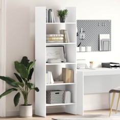 vidaXL Bibliotecă, alb, 60x35x180 cm, lemn prelucrat