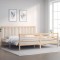 Gossi cadru pat cu tablie 200x200 cm, lemn masiv de pin
