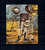 Ajman 1969 - Aselenizarea, Neil Armstrong, cosmonautica, colita nedantelata neuzata