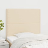 Gossi tablii de pat, 2 buc, crem, 100x5x78/88 cm, textil