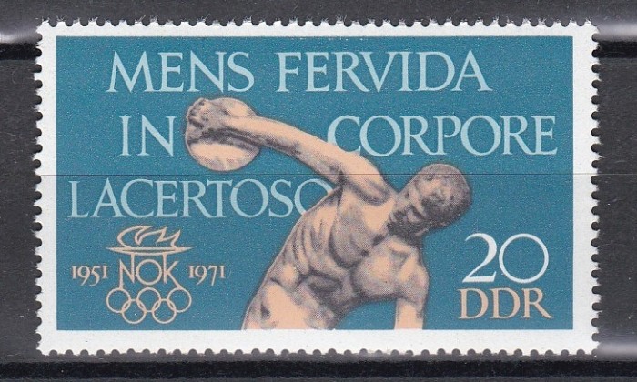 Germania RDG 1971 - A 20-a aniversare a Comitetului Olimpic al RDG, MNH
