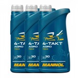 Cumpara ieftin Pachet 3 litri Ulei Motor drujba MANNOL 4-Takt Agro SAE 30 Mineral (Utilaje Gradina, Anti-depuneri)